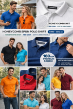 Honeycomb Spun Polo T-Shirt - Image 10