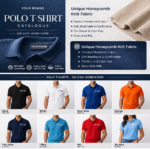 Honeycomb Spun Polo T-Shirt - Image 8