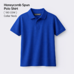 Honeycomb Spun Polo T-Shirt - Image 3