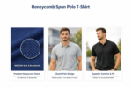 Honeycomb Spun Polo T-Shirt - Image 9